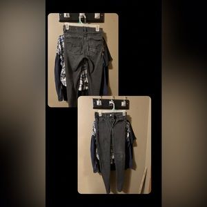 black AE jeans